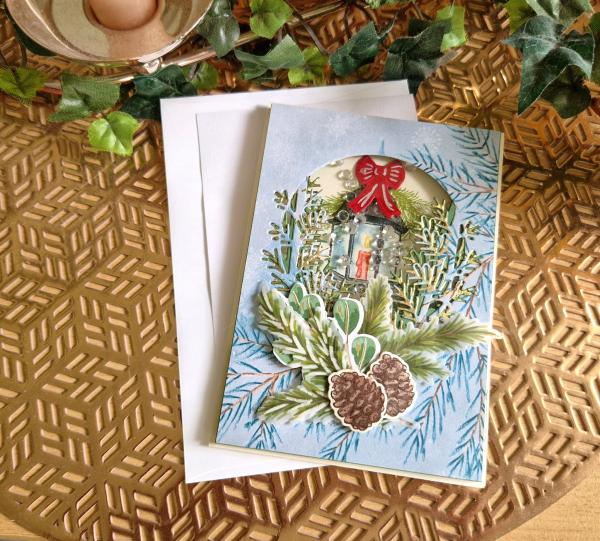 Eine Schüttelkarte zum Weihnachtsfest